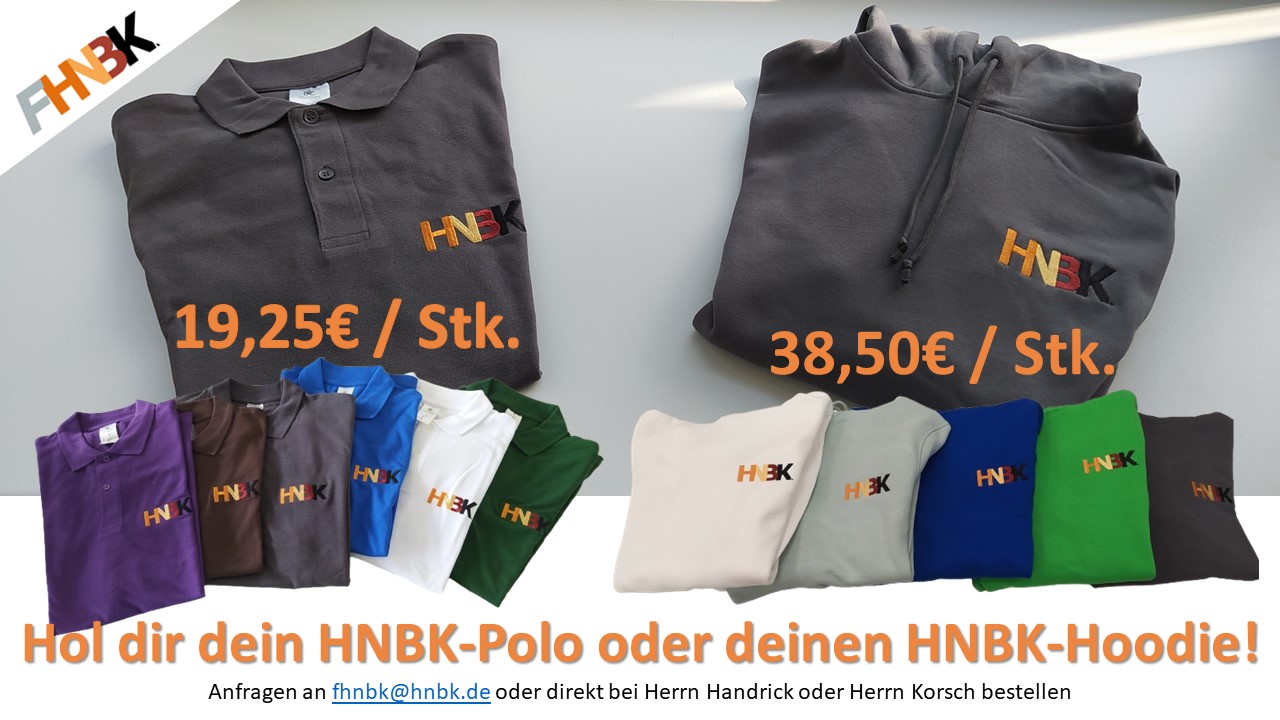 Werbung für Hoodies und Polos