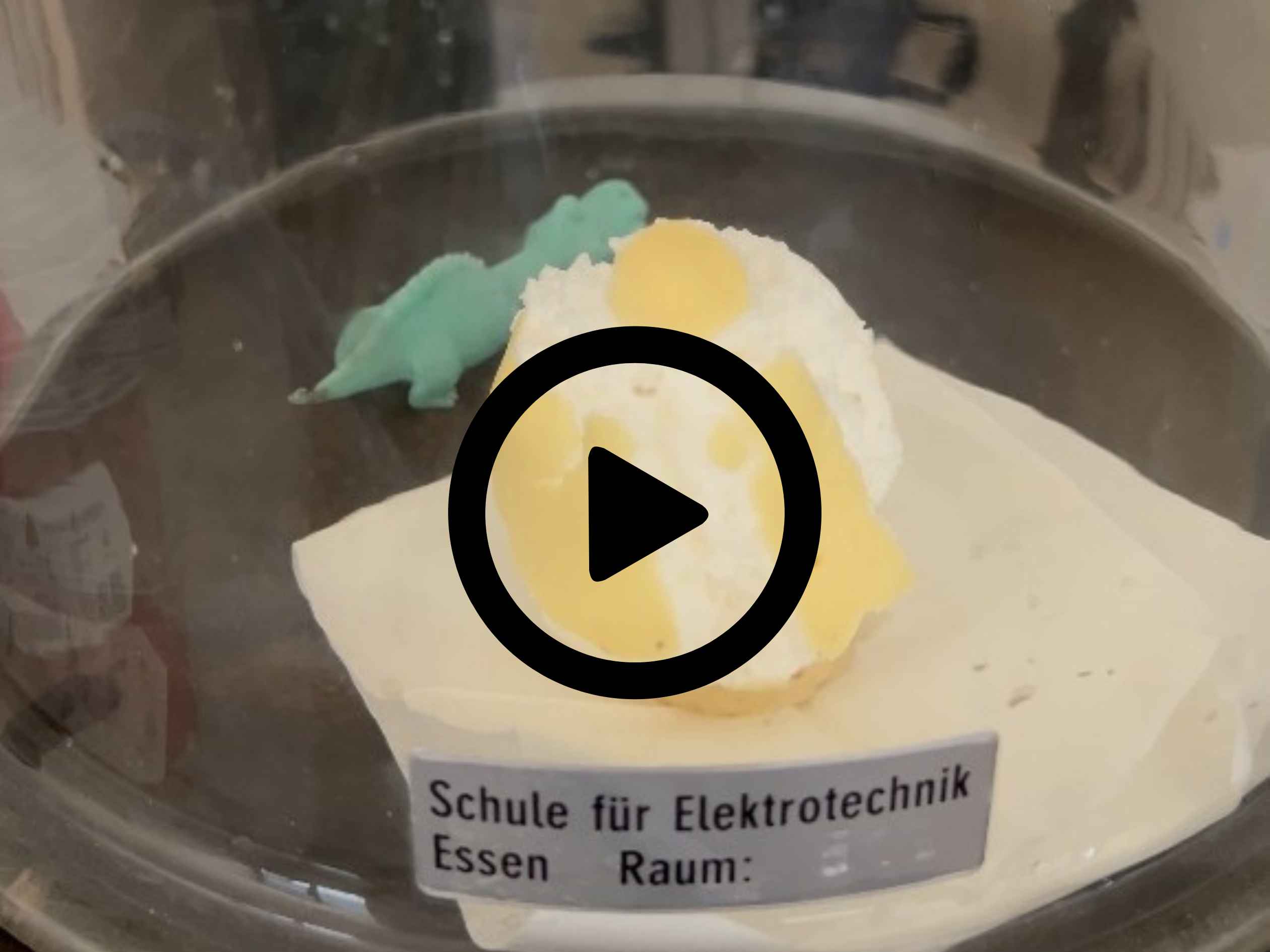 Schaumkuss-Experiment in der Vakuumkammer